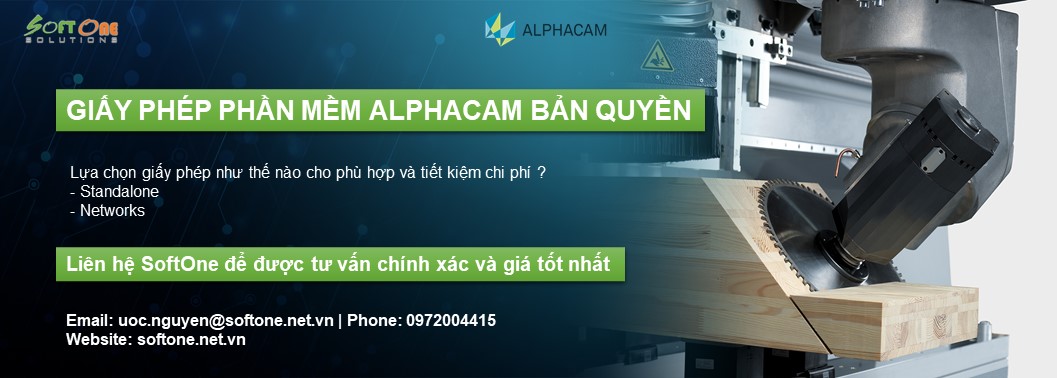 Mua bản quyền phần mềm AlphaCAM cho doanh nghiệp